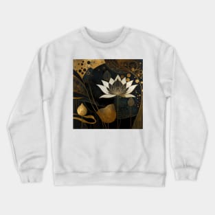 flower and gold Crewneck Sweatshirt